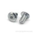 Flat head Security torx machine screw with star